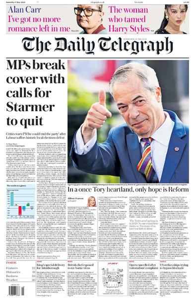 The Daily Telegraph 9 May 2026