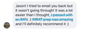 Student Testimonial
