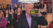 Anderson Vanderbilt Cooper drinking piss