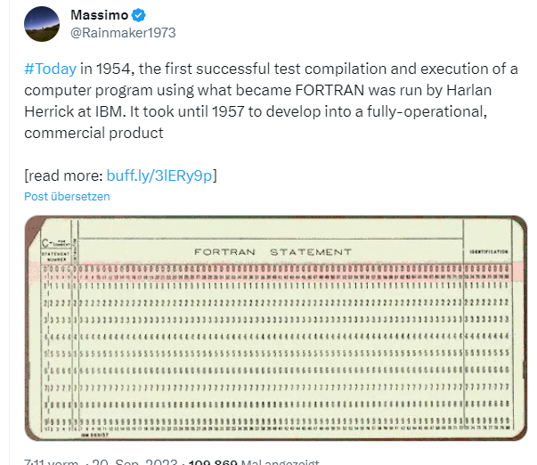 Erstes FORTRAN-Programm