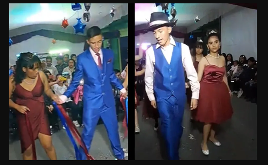 Joven se viraliza por festejar sus XV Años con vals y 'chambelanas': VIDEO