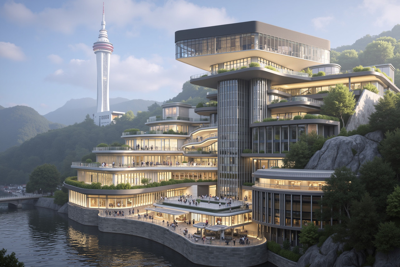 Modern architecture study exploring facade rhythm.