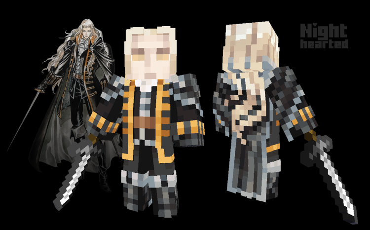 Alucard [Castlevania: Symphony of the Night] Minecraft Skin