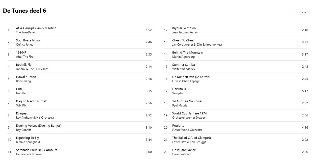 tunes back 6