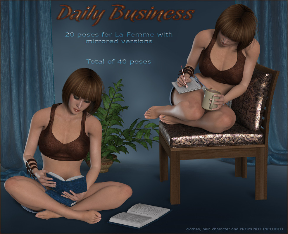 Daily Business Poses for La Femme Daily Business Poses for La Femme