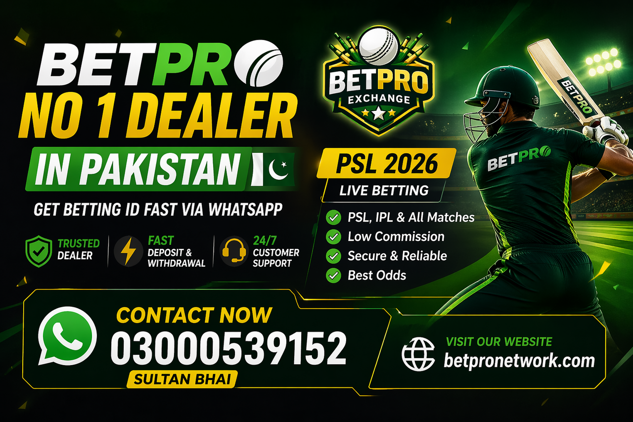 BetPro No 1 Trusted Dealer in Pakistan 2026 | Get Betting ID Fast via WhatsApp