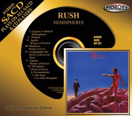 Rush - Hemispheres (1978) [2013, Audio Fidelity Remastered, CD-Layer + Hi-Res SACD Rip]