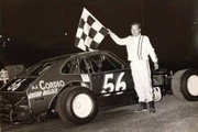 Billy Boo Pinto Holding Flag Infield