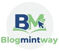 blogmintway logo footer design