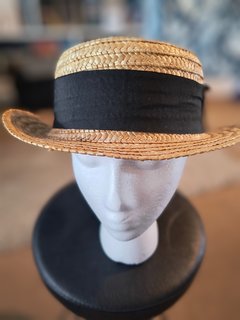 Brown Straw Boater