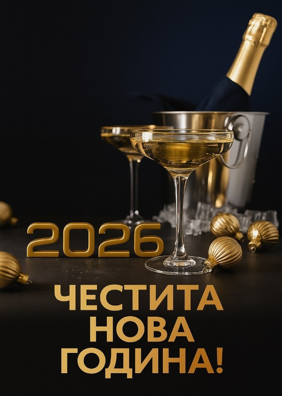 Karichki za Nova godina 2026 s shampansko