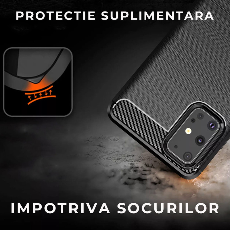 Husa pentru Samsung Galaxy A35 Daden® Calitate Premium, Antisoc, Carbon 167796