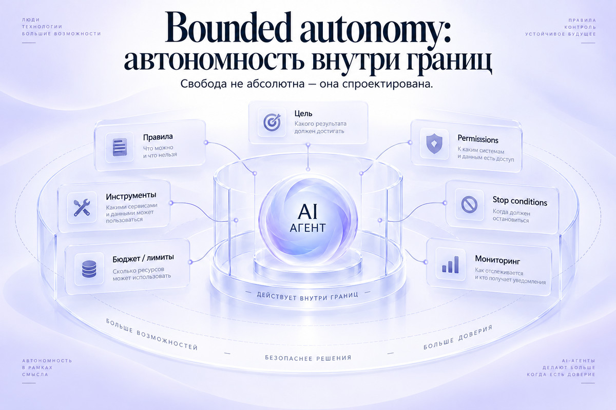 Bounded autonomy — автономность AI-агента внутри заданных границ