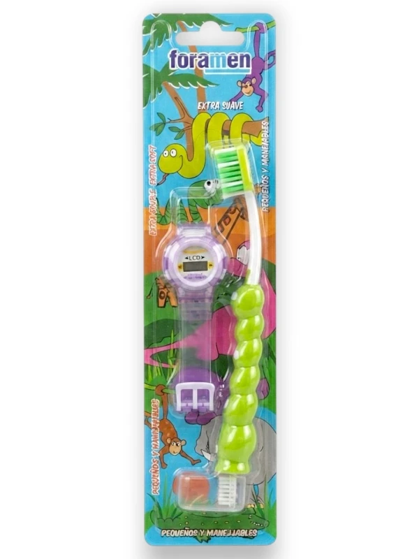 Foramen Cepillo Dental Para Niños + Reloj