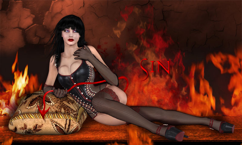 Sin for BillyT's Leather Corset for V4