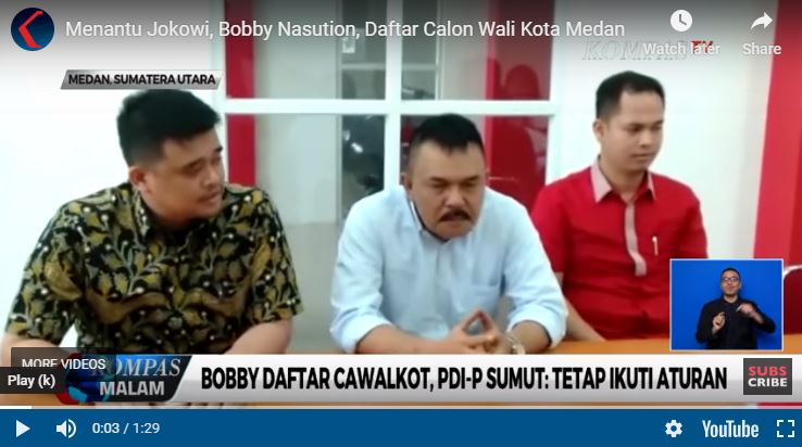 Bobby Nasution maju pilkada 2020