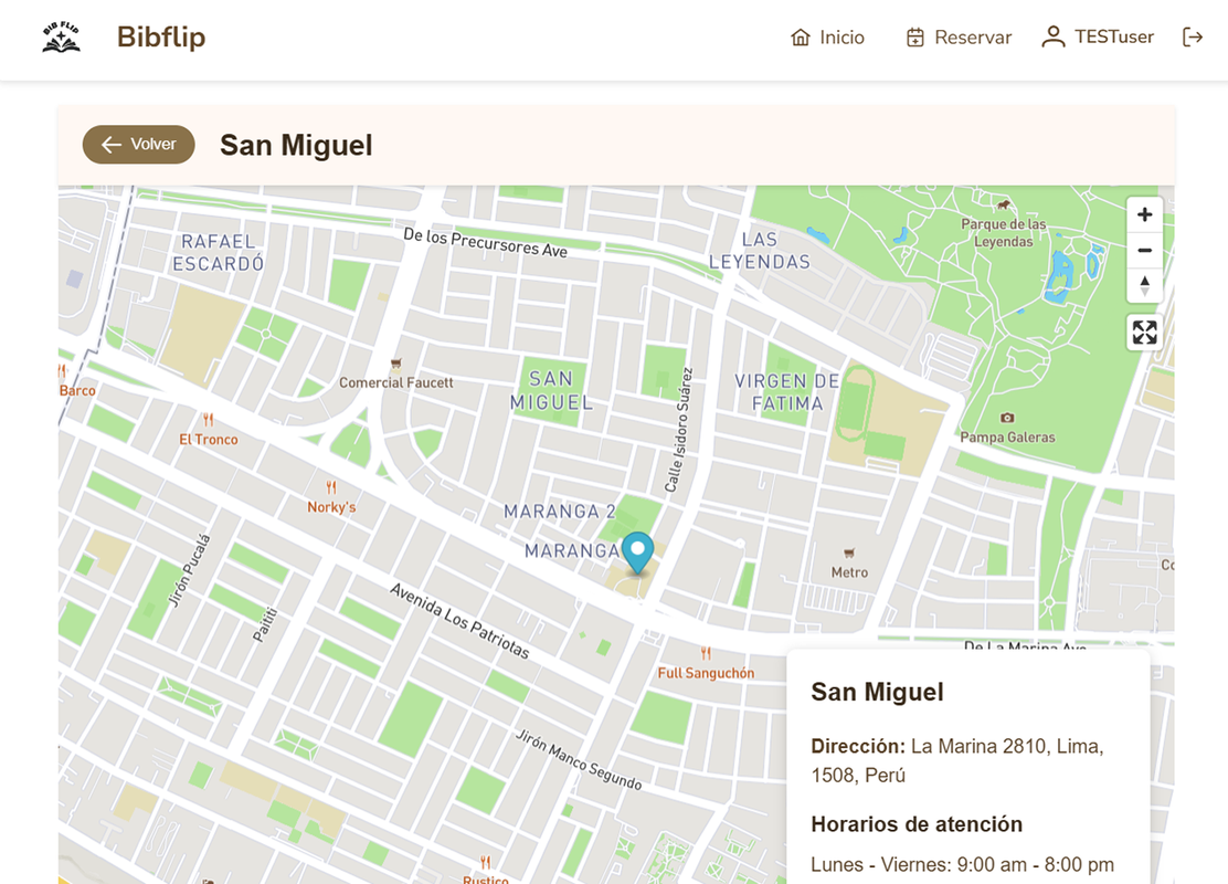 Mapa de la sede - Estudiante