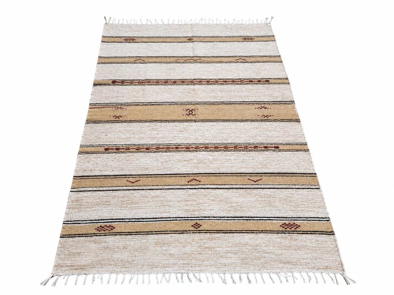 Handwoven Moroccan Organic Cotton Blanket – Laayoune Collection