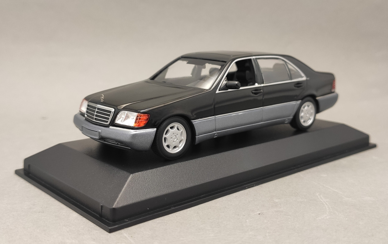 MB S-Class 600SEL  W140 black Minichamps Maxichamps RARE (3)