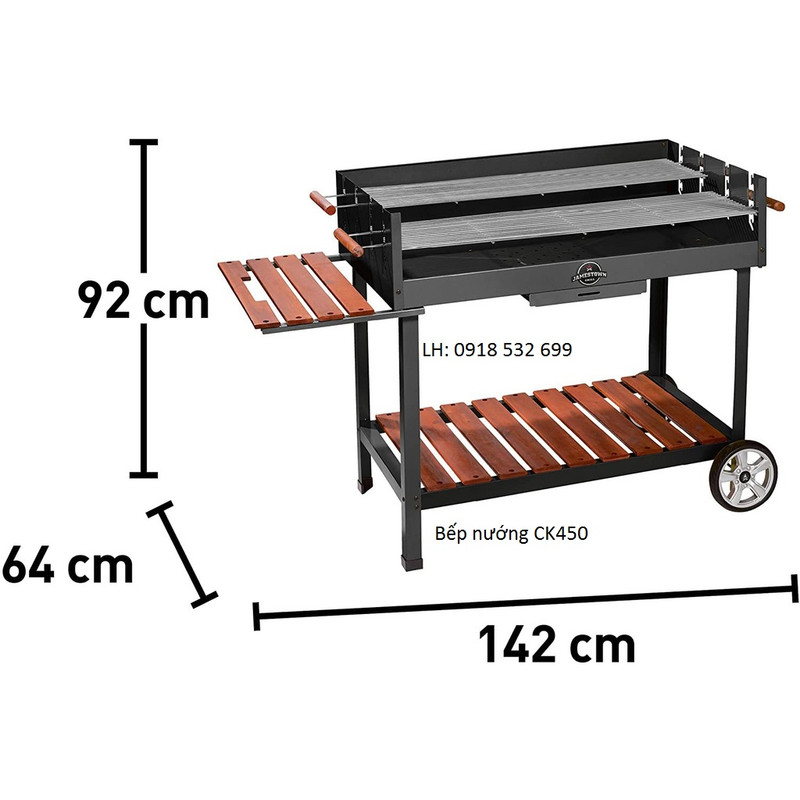 bếp nướng than hoa ck450