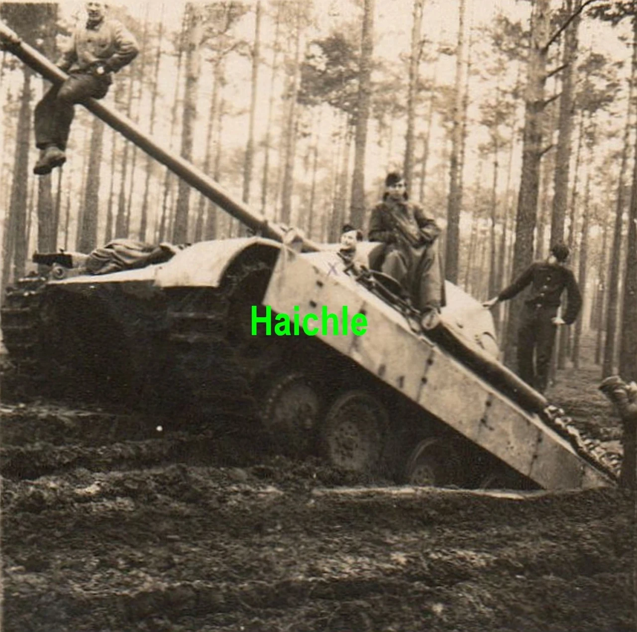 Orig Foto WW2 Panzer Versuchs Kp Kummersdorf Schießplatz Jan Mai 1944 Panther