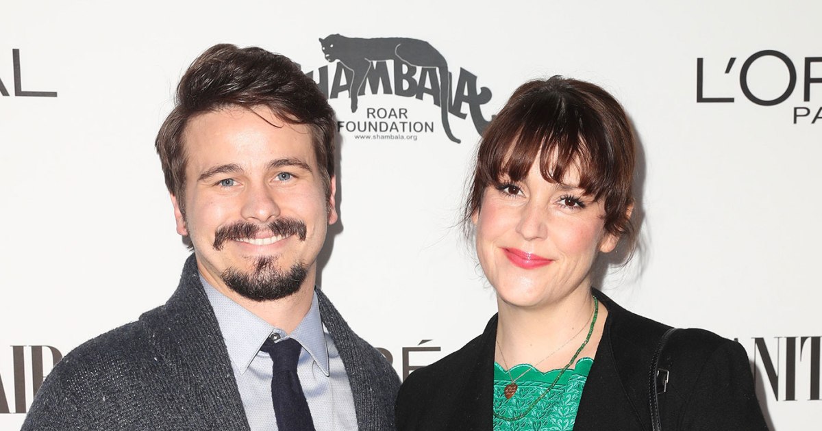 Jason and his wife, Melanie Lynskey