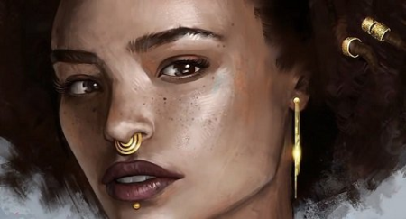 Painting Beautiful Skin and Eye Details