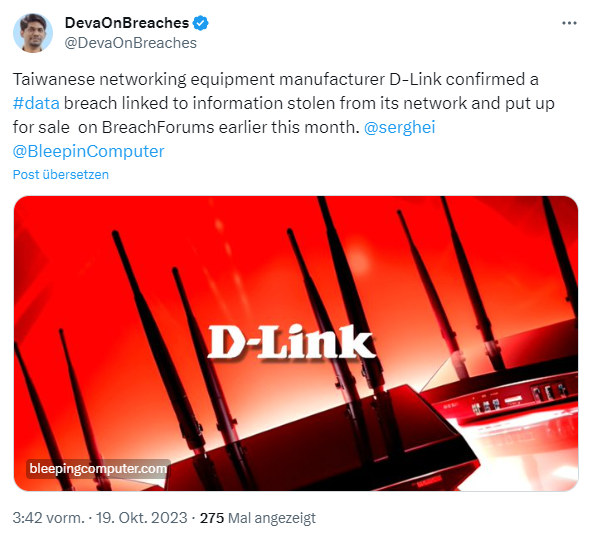 D-Link hack 2023 D-Link hack 2023