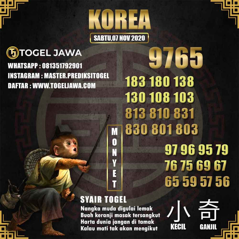 Prediksi Korea Tanggal 2020-11-07