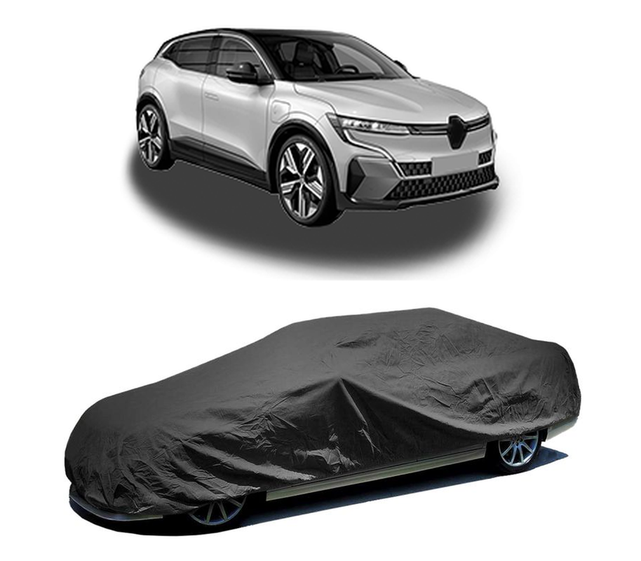 Husa tip prelata auto pentru RENAULT MEGANE E-TECH SUV 2021,culoare negru, material textil impermeabil, rezistanta la intemperii praf UV, CARPASSION Husa Protectie
