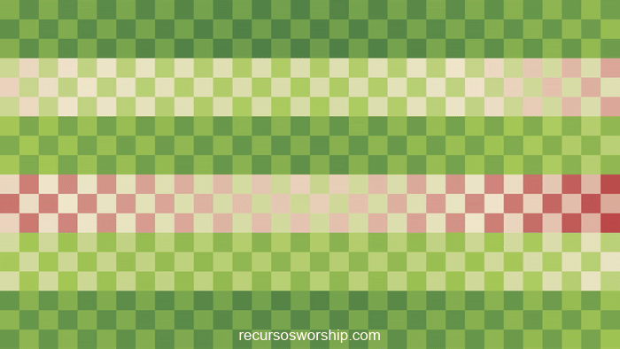 loop vj mosaico verde rojo