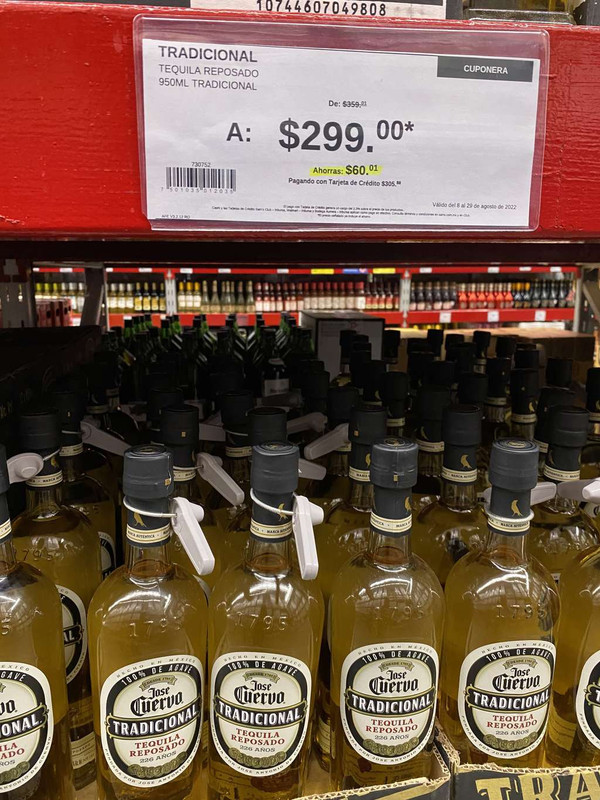 Sam's Club Tequila José Cuervo tradicional reposado