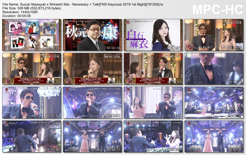 Suzuki Masayuki x Shiraishi Mai - Necessary   Talk[FNS Kayousai 
