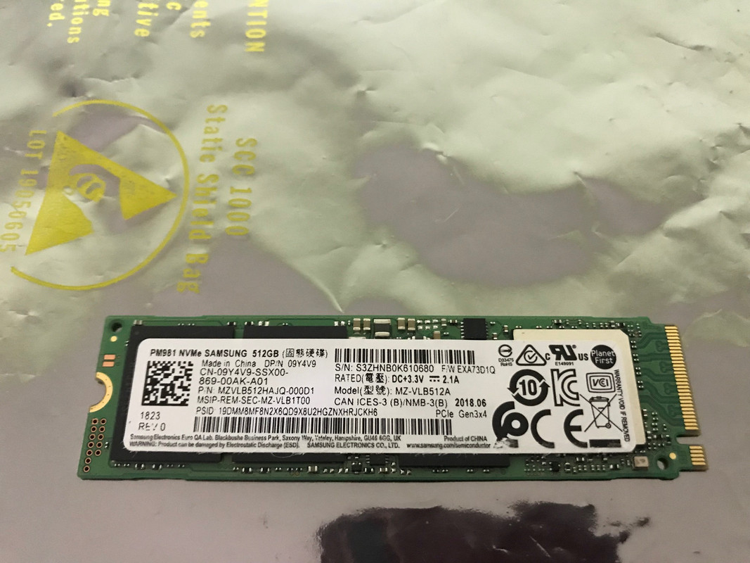 Samsung PM981 512GB SSD M.2 2280 NVME Solid State Drive OEM ...
