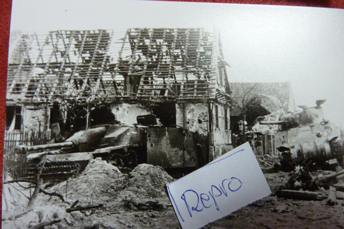 Endkampf 1945, OBERHOFFEN Elsaß Tank SHERMAN STURMGESCH. 1