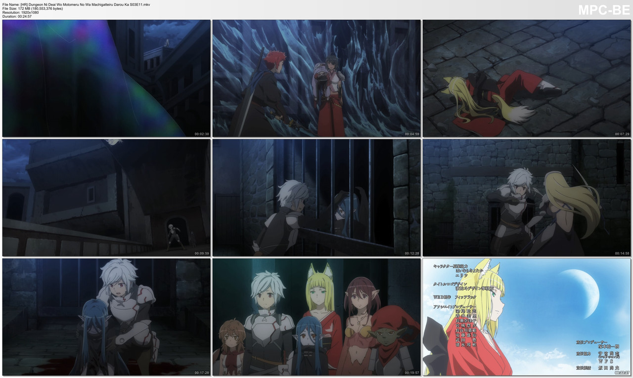 [HR] Dungeon Ni Deai Wo Motomeru No Wa Machigatteiru Darou Ka S03E11.mkv_thumbs