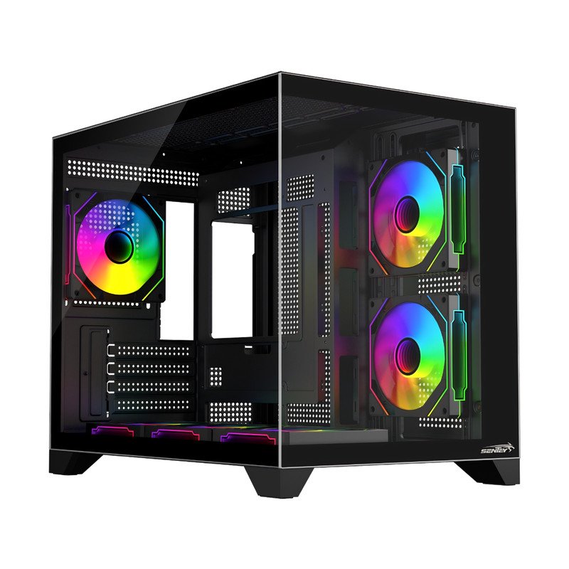 GABINETE SENTEY A20 PRO BLACK 6X120MM PWM ARGB FAN VIDRIO TEMPLADO