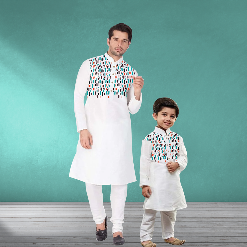 ঈদ স্পেশাল: বাবা ও ছেলের Matching Panjabi Set – একসাথে স্টাইল করুন!