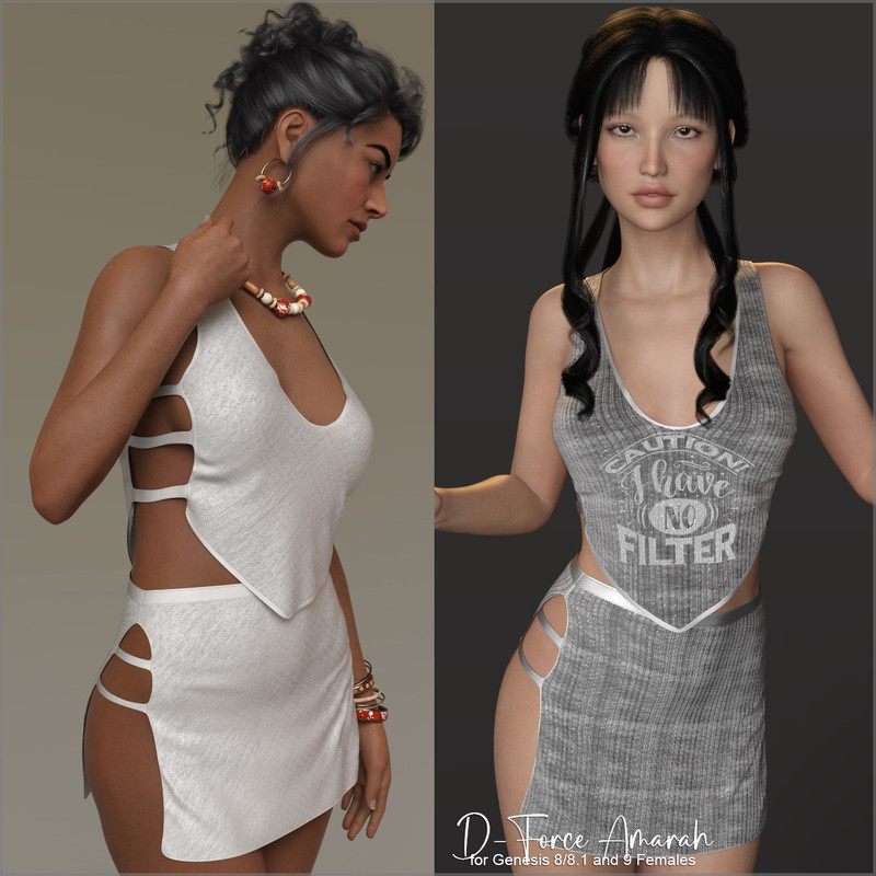 D-Force Amarah for Genesis 8 and 9 Females