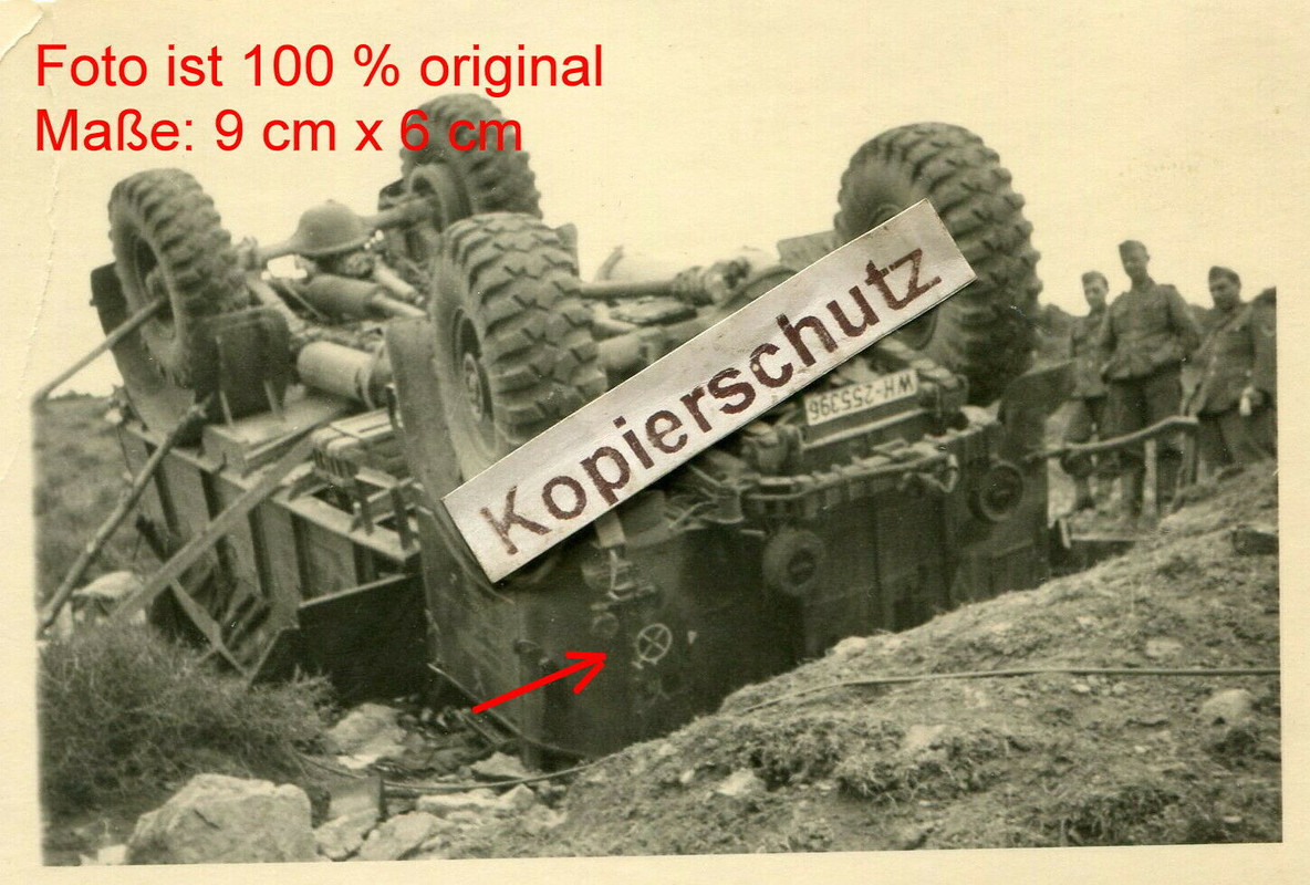 Griechenland , 9. Panzer Division , Fahrzeug mit Kennung abgestürzt bei Saloniki