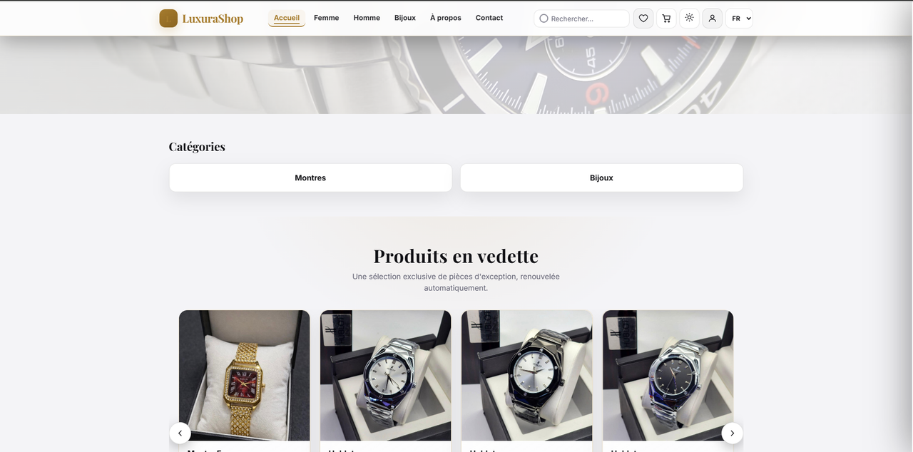 Luxura Shop — E-commerce premium