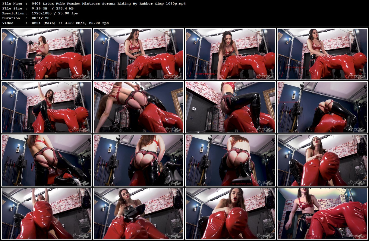 0408 Latex Rubb Femdom Mistress Serena Riding My Rubber Gimp 1080p.mp4