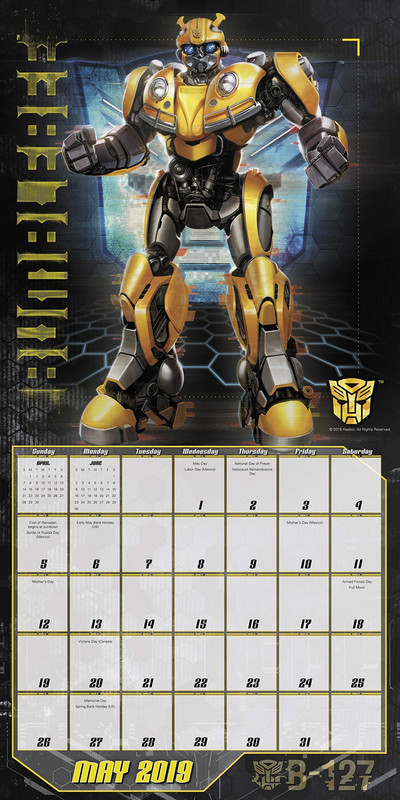 Transformers-Bumblebee-2019-Wall-Calendar-004