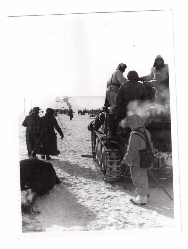 2.WK Vormarsch Rußland Panzer Besatzung Winterta