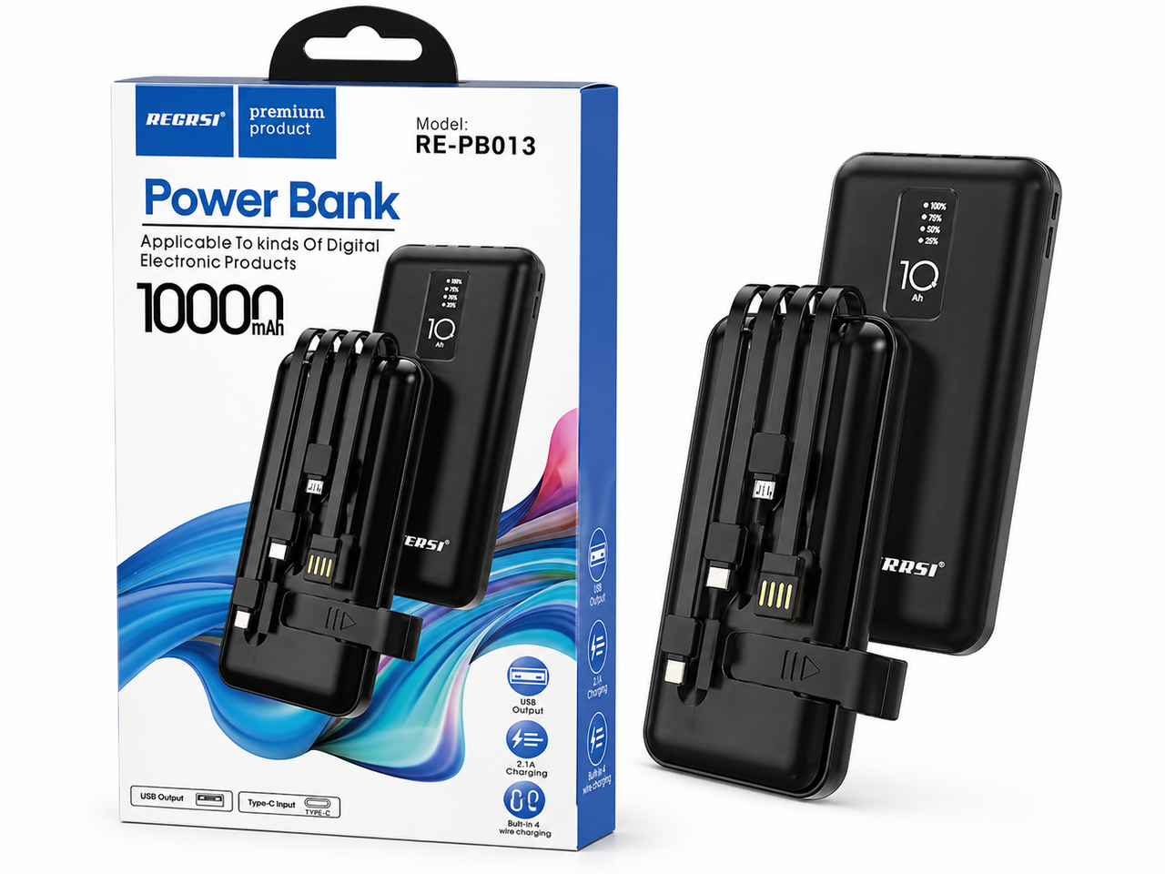 RECRSI RE-PB013 10000mAh Power Bank