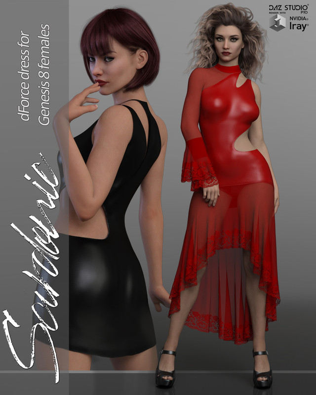 Sardonic dForce dress for Genesis 8 Females Sardonic dForce dress for Genesis 8 Females