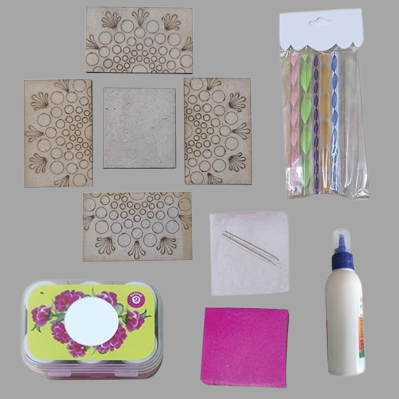 Penkraft Dot Mandala on Engraved MDF Pen stand  Hobbyist Level DIY Kit | Free video tutorial