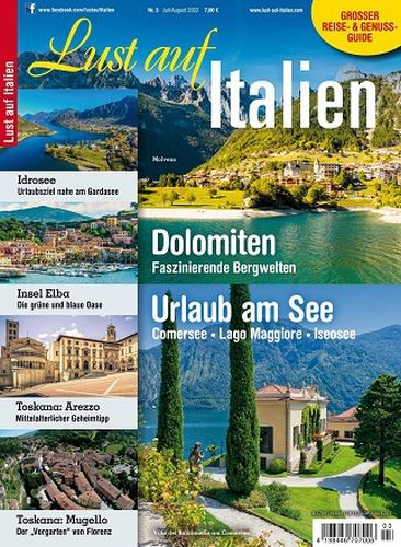 Cover: Lust auf Italien Magazin No 03 Juli-August 2022 Cover: Lust auf Italien Magazin No 03 Juli-August 2022