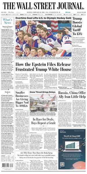 [Kép: The-Wall-Street-Journal-February-23-2026.jpg]