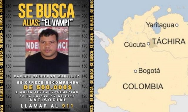 El Vampi estaría en Cúcuta